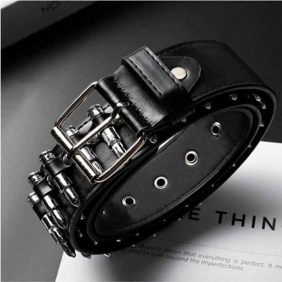 Metal Bullet Belt - Grunge Punk Waistpiece - Picture 5 of 5